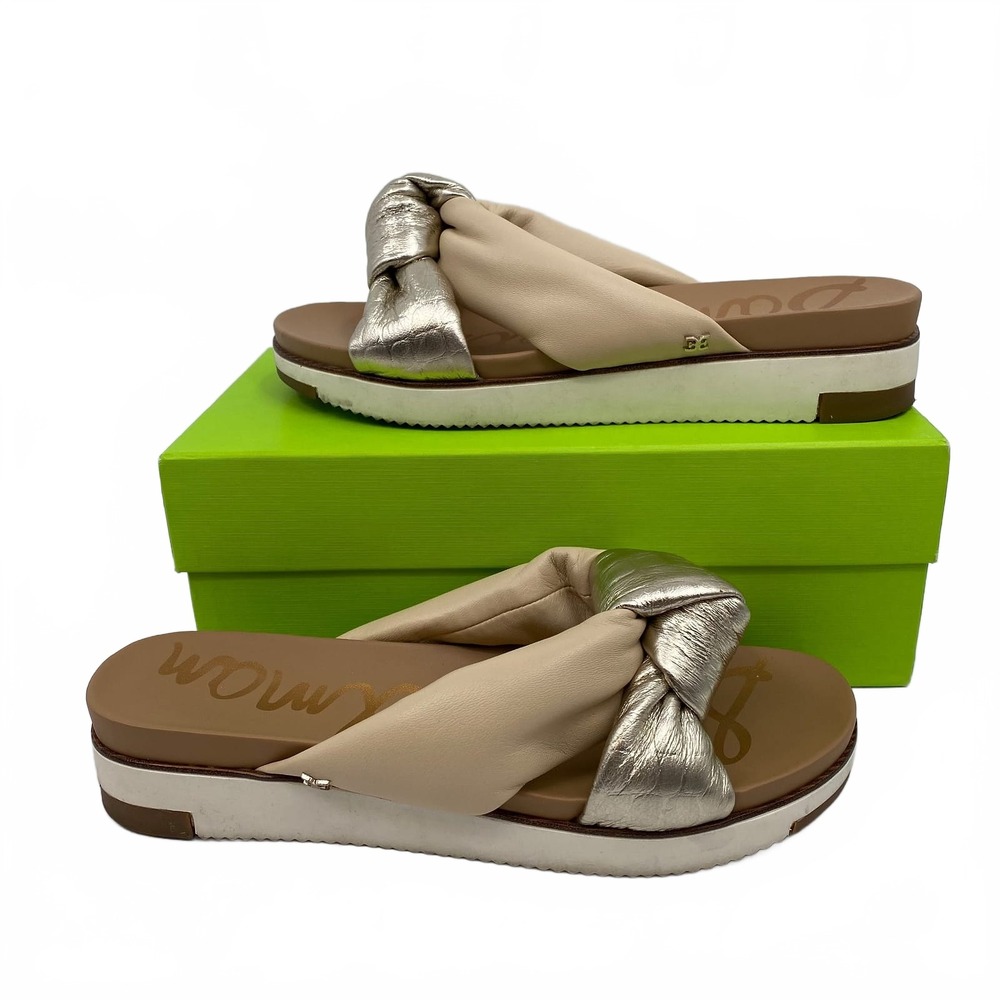 Sam Edelman Beige Gold Agatha Sport Sandals | Womens 11